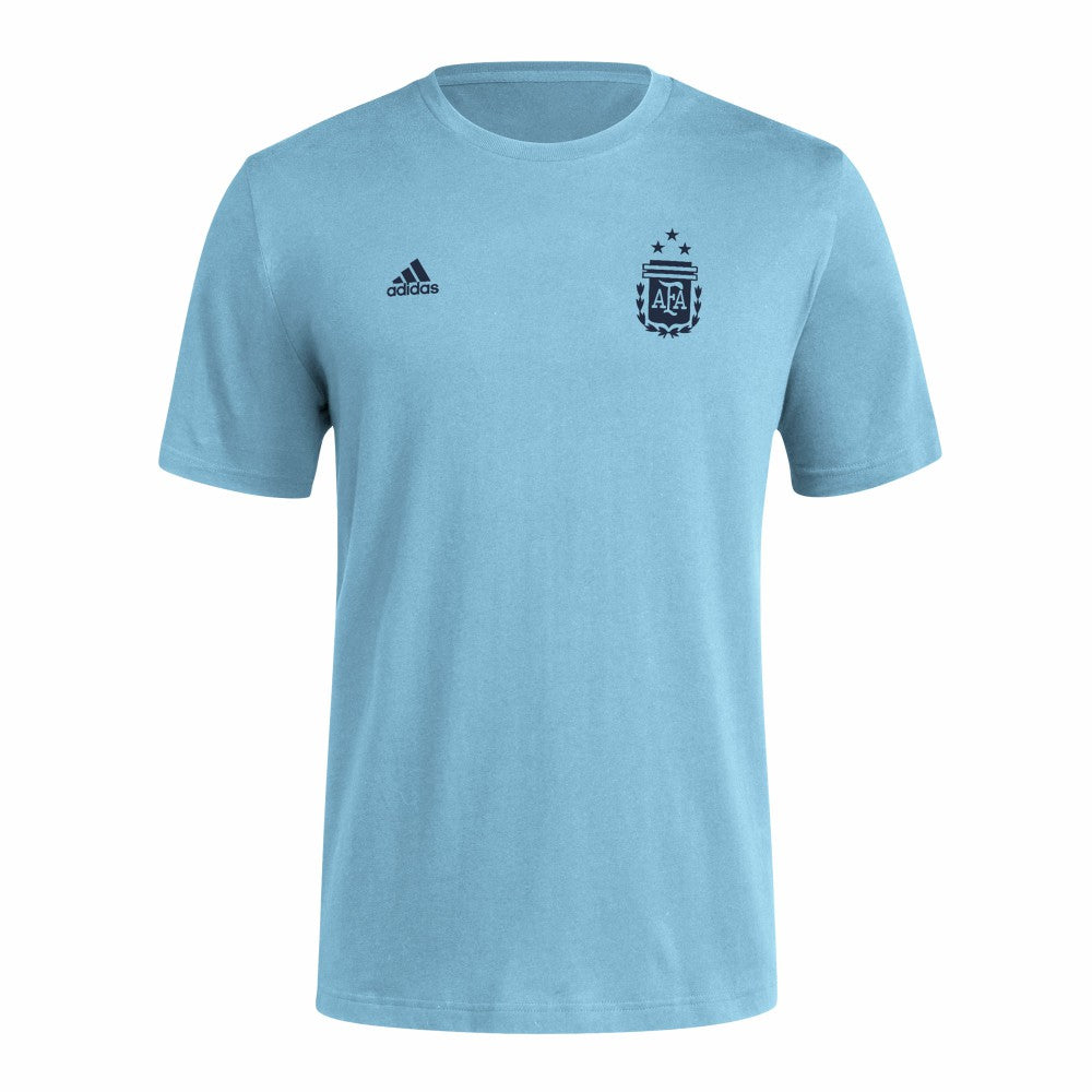 Adidas - Argentina National Team Crest T-Shirt - Light Blue