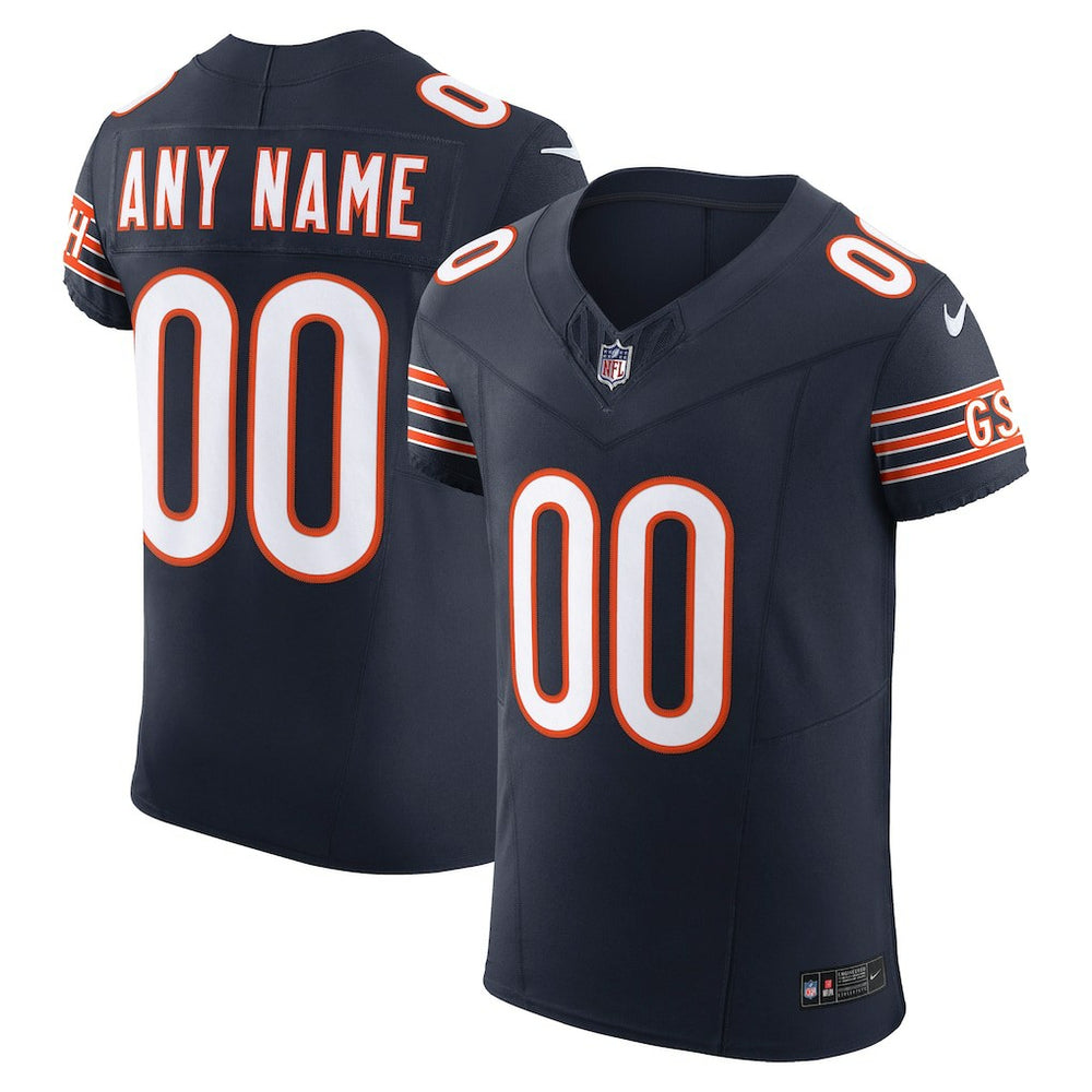 Chicago Bears Vapor F.U.S.E. Elite Custom Jersey - Navy - Nike