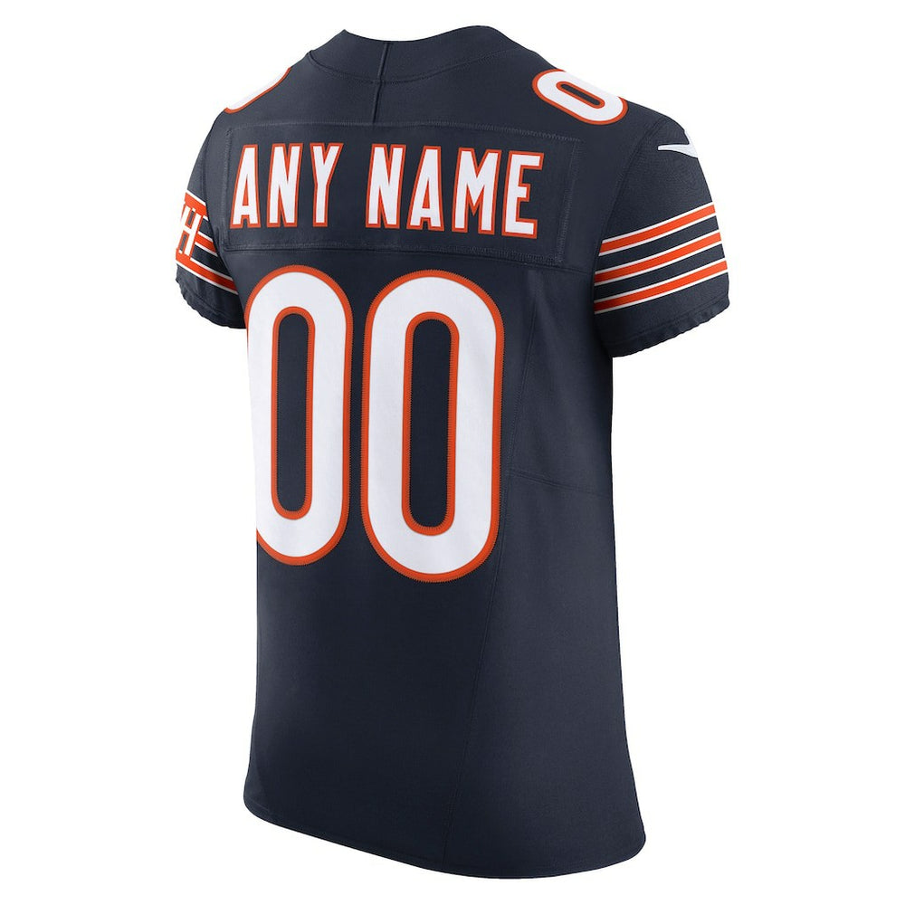 Chicago Bears Vapor F.U.S.E. Elite Custom Jersey - Navy - Nike