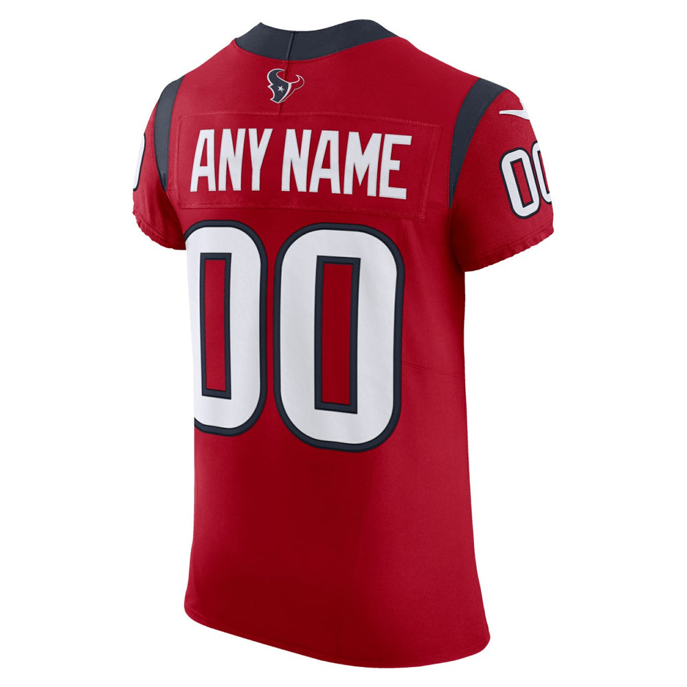 Houston Texans Alternate Vapor F.U.S.E. Elite Custom Jersey - Red - Nike