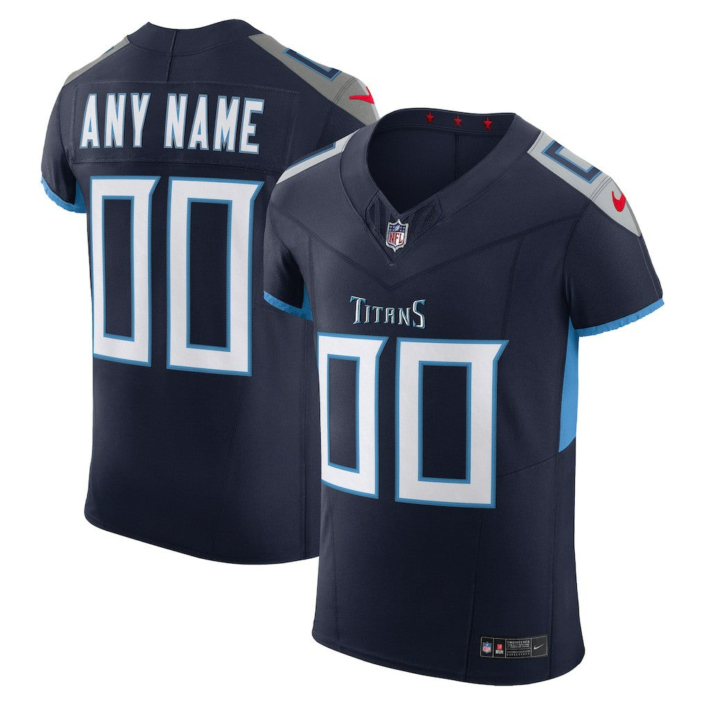 Tennessee Titans Vapor F.U.S.E. Elite Custom Jersey - Navy - Nike