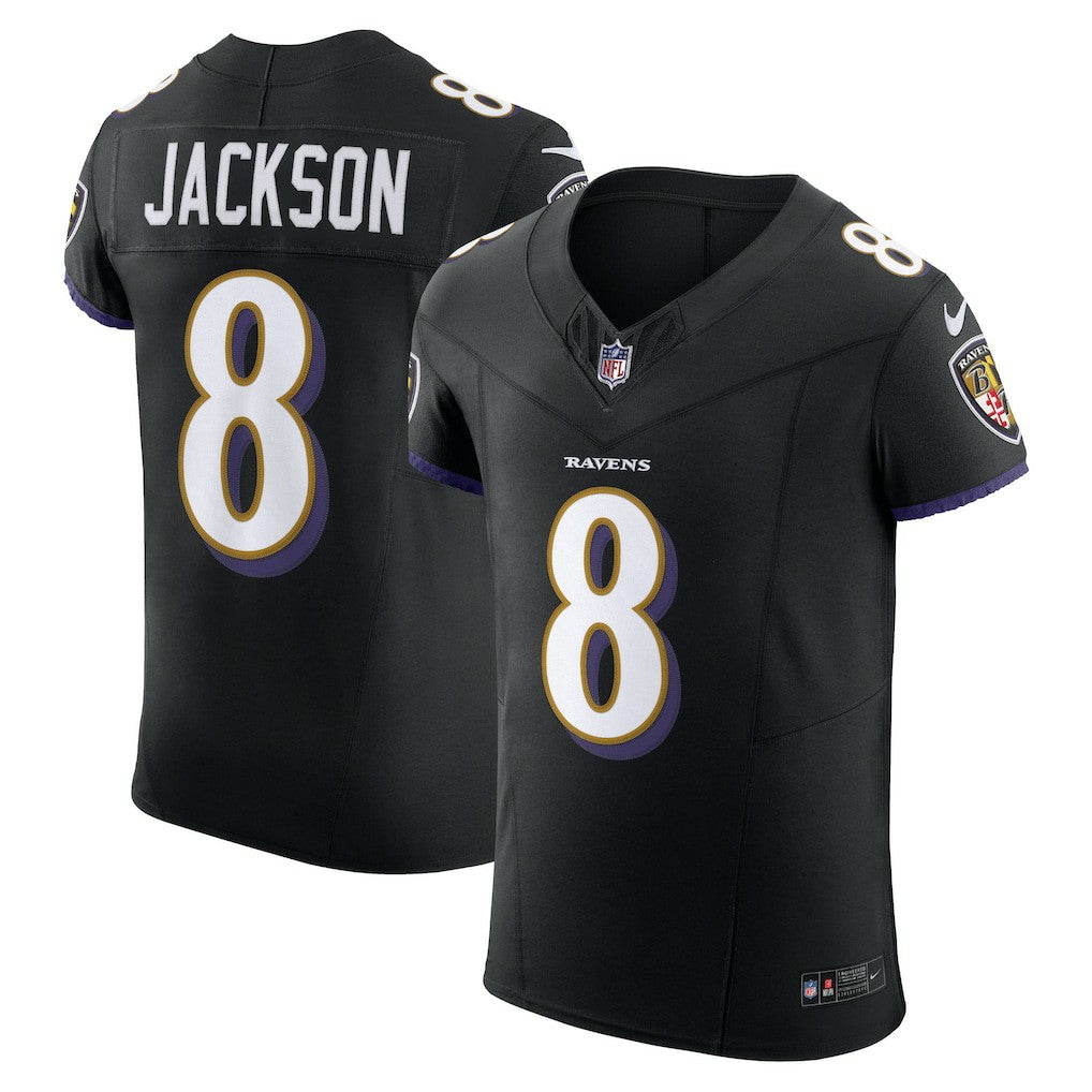 Lamar Jackson Baltimore Ravens Alternate Vapor F.U.S.E. Elite Jersey - Black - Nike