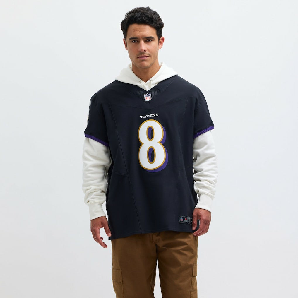 Lamar Jackson Baltimore Ravens Alternate Vapor F.U.S.E. Elite Jersey - Black - Nike