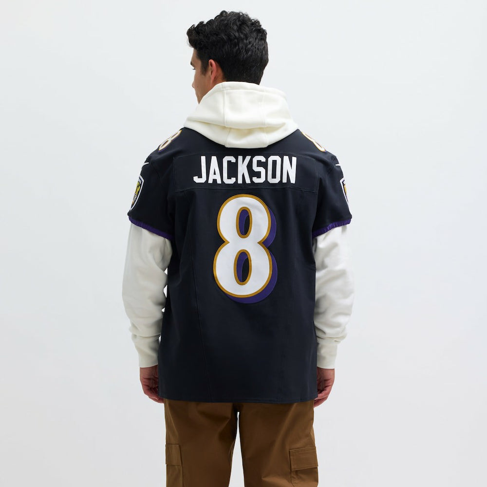 Lamar Jackson Baltimore Ravens Alternate Vapor F.U.S.E. Elite Jersey - Black - Nike