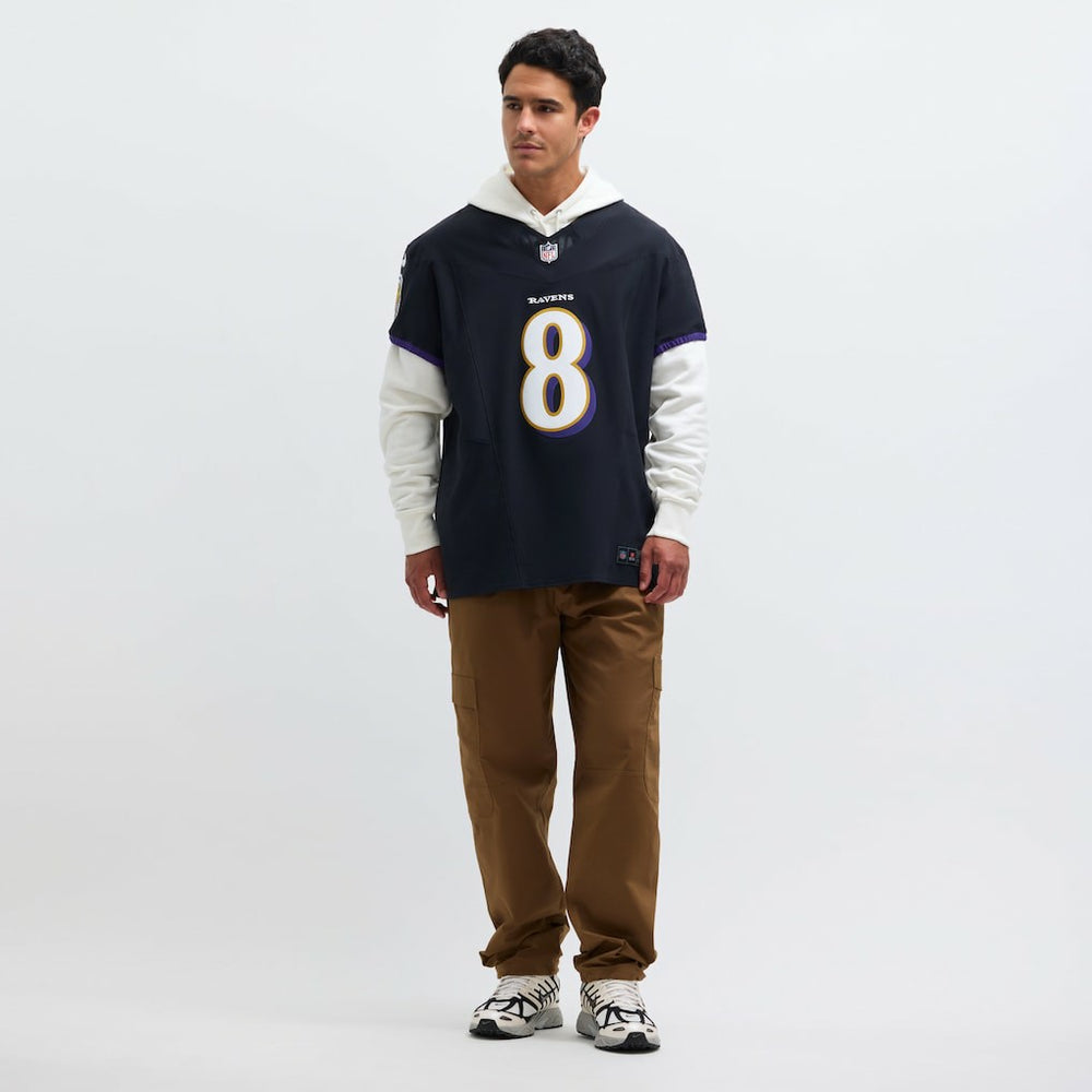 Lamar Jackson Baltimore Ravens Alternate Vapor F.U.S.E. Elite Jersey - Black - Nike