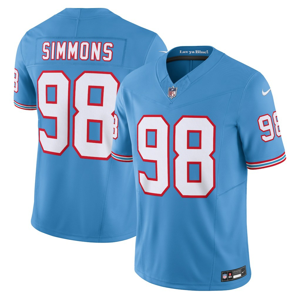 Jeffery Simmons Tennessee Titans Vapor F.U.S.E. Limited Jersey - Light Blue - Nike