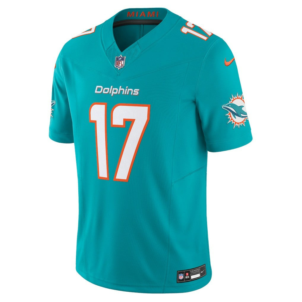 Jaylen Waddle Miami Dolphins Vapor F.U.S.E. Limited Jersey - Aqua - Nike