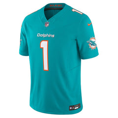 Tua Tagovailoa Miami Dolphins Vapor F.U.S.E. Limited Jersey - Aqua - Nike