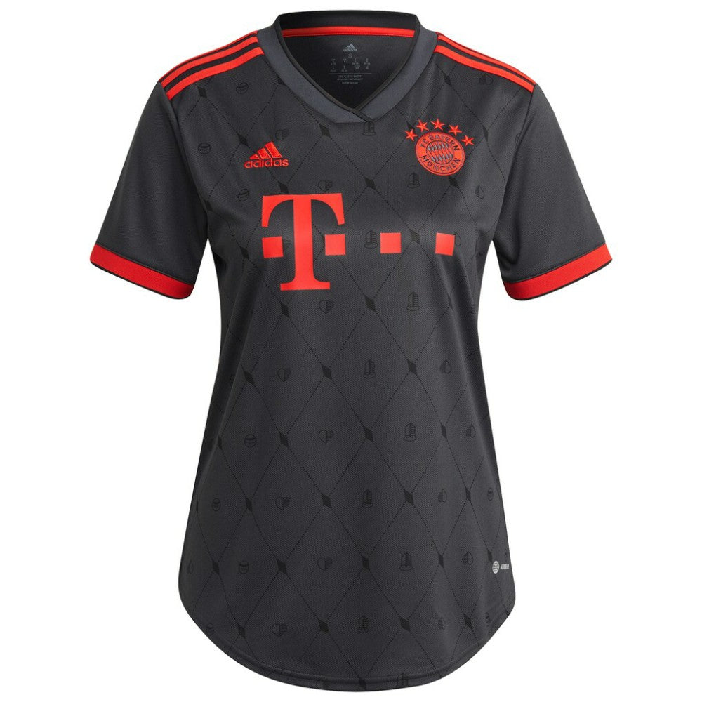 Adidas - Leroy Sané Bayern Munich Women's 2022/23 Third Replica Player Jersey - Charcoal