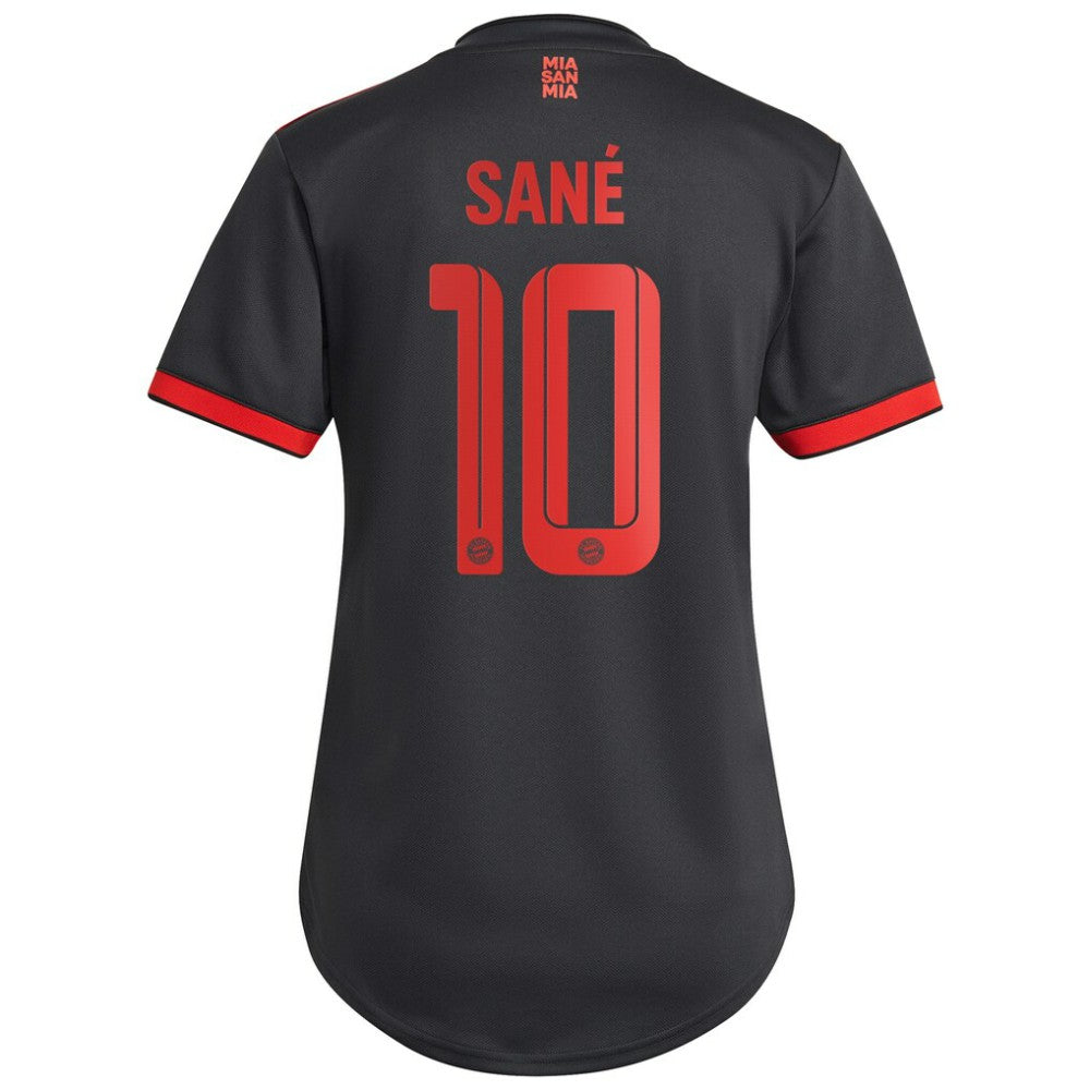 Adidas - Leroy Sané Bayern Munich Women's 2022/23 Third Replica Player Jersey - Charcoal