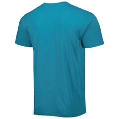 Fred Taylor Jacksonville Jaguars Homage Unisex Caricature Retired Player Tri-Blend T-Shirt - Teal - NFL