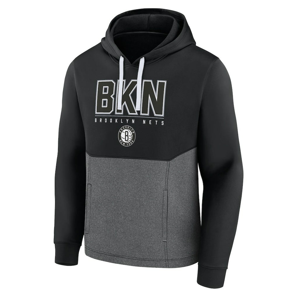 Fanatics Brooklyn Nets Successful Tri-Blend Pullover Hoodie Black