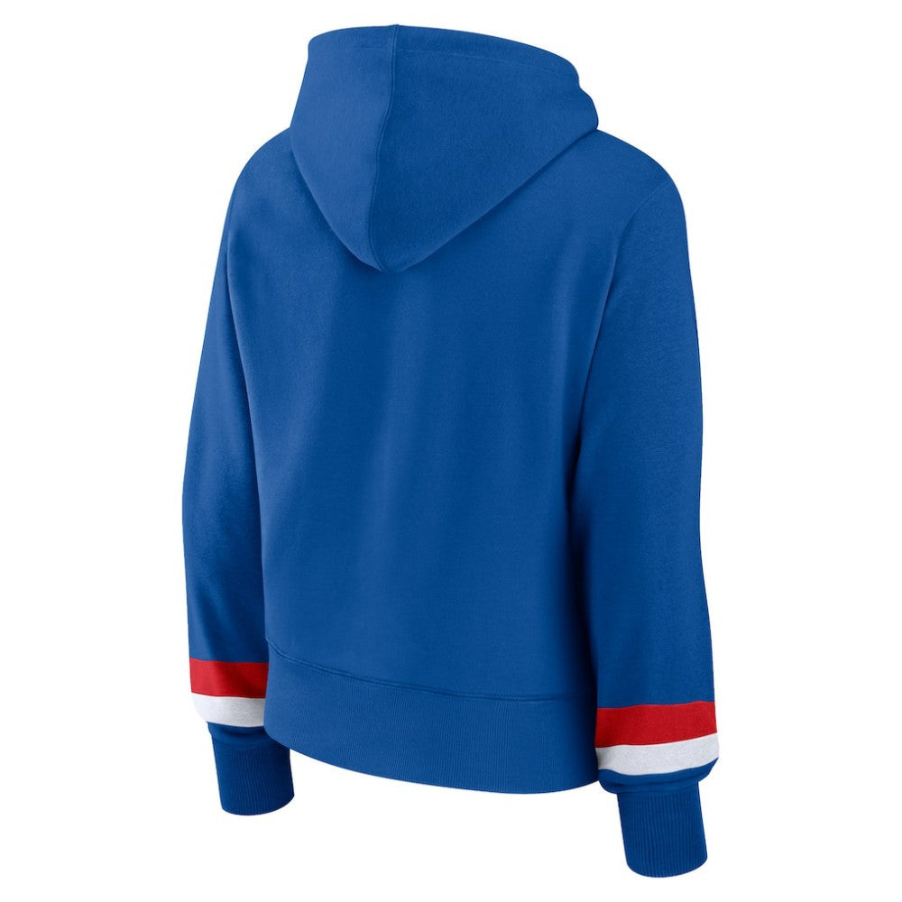Chicago Cubs Fanatics Women's Over Under Pullover Hoodie for sale