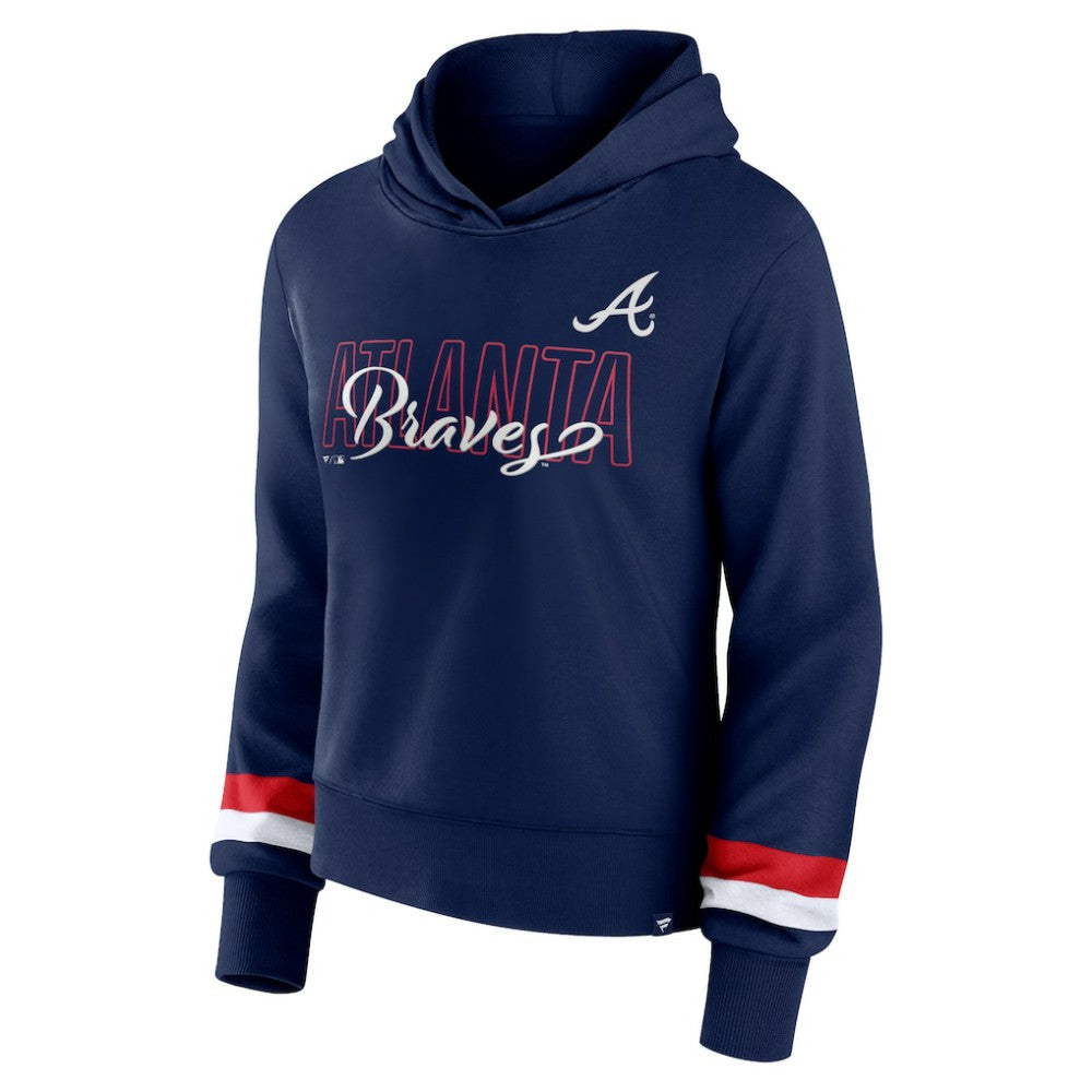 Atlanta Braves Fanatics Women's Over Under Pullover Hoodie Near Me
