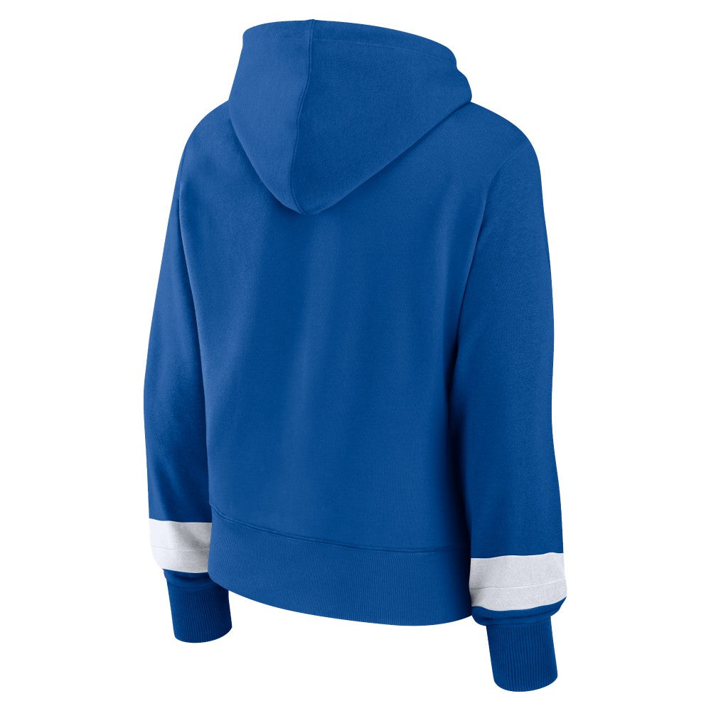 Los Angeles Dodgers Fanatics Women's Over Under Pullover Hoodie Discount