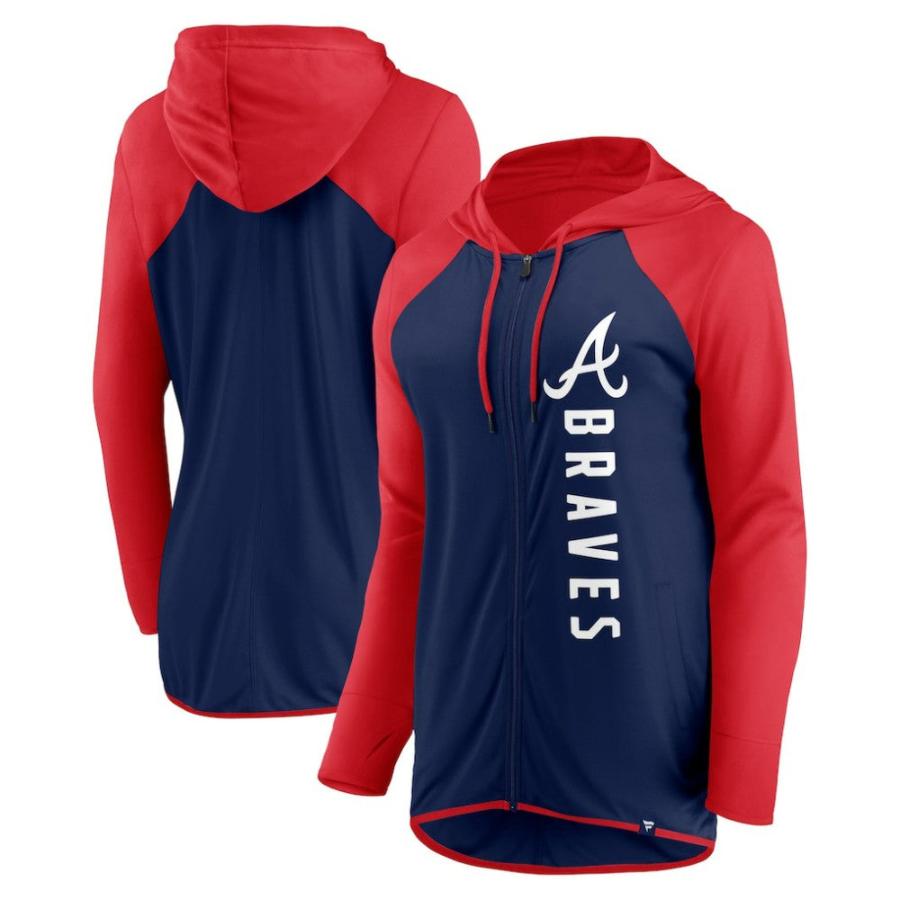 Atlanta Braves Fanatics Women's Forever Fan Full-Zip Hoodie Jacket Outlet