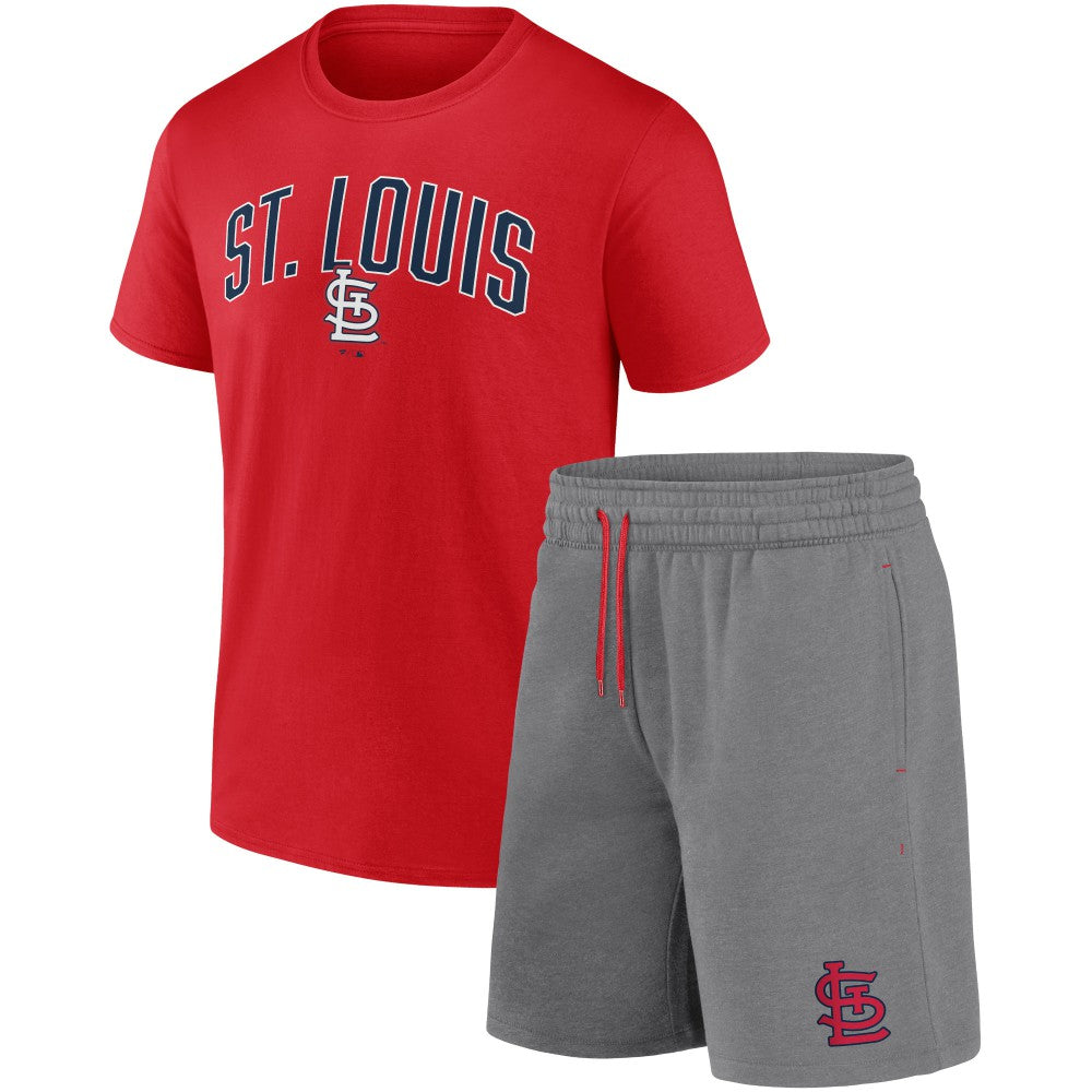 St. Louis Cardinals Fanatics Arch T-Shirt & Shorts Combo Set Sale