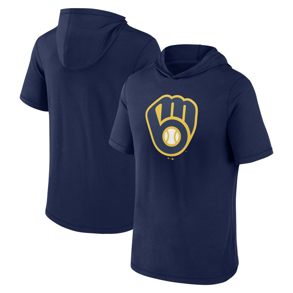 Milwaukee Brewers Fanatics Short Sleeve Hoodie T-Shirt Online