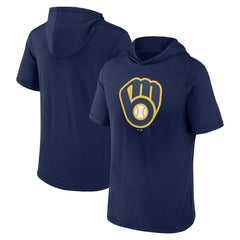 Milwaukee Brewers Fanatics Short Sleeve Hoodie T-Shirt Online