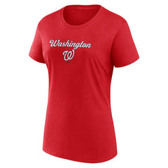 Washington Nationals Fanatics Women's Script T-Shirt & Shorts Combo Set Near Me
