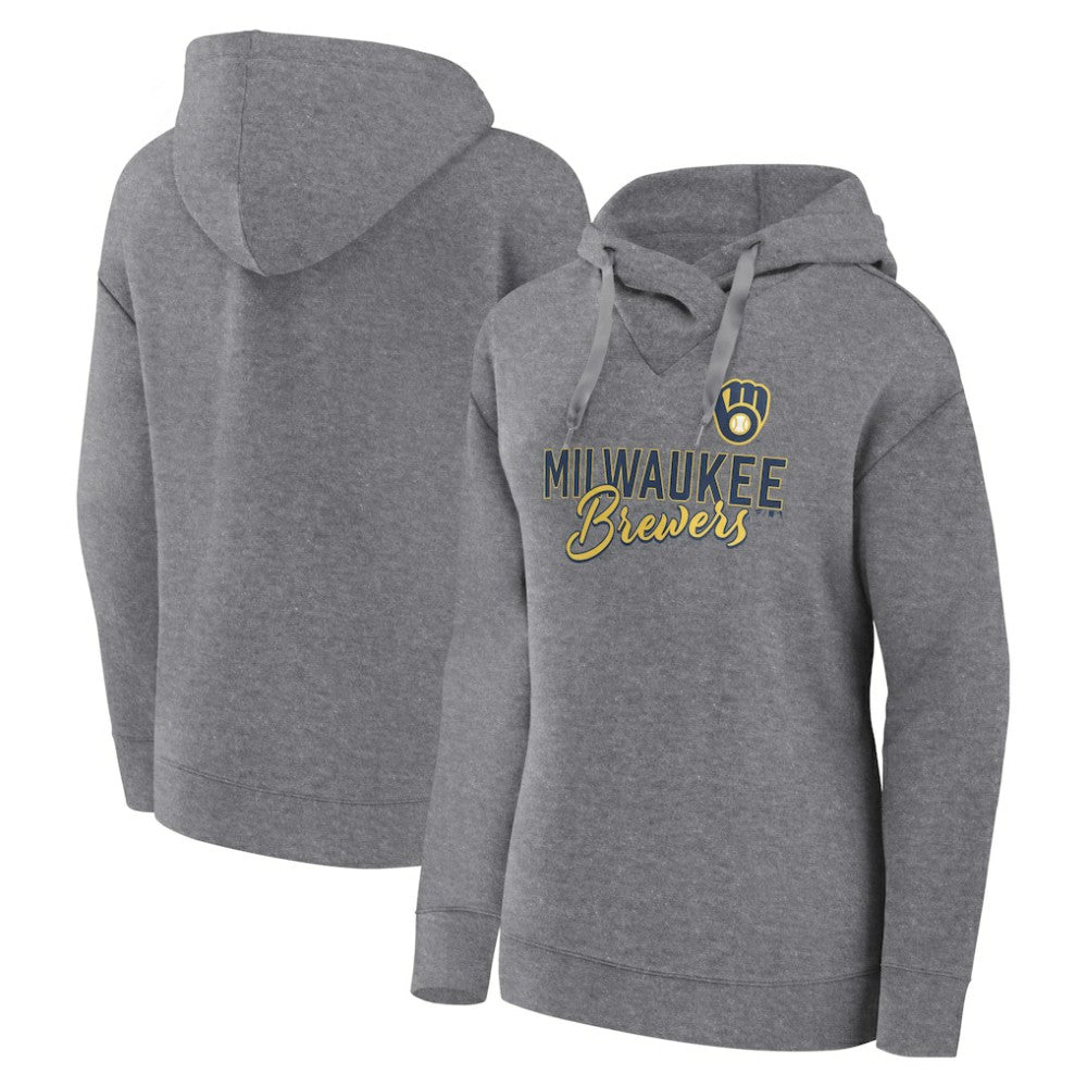 Milwaukee Brewers Fanatics Women's Script Favorite Lightweight Pullover Hoodie for sale