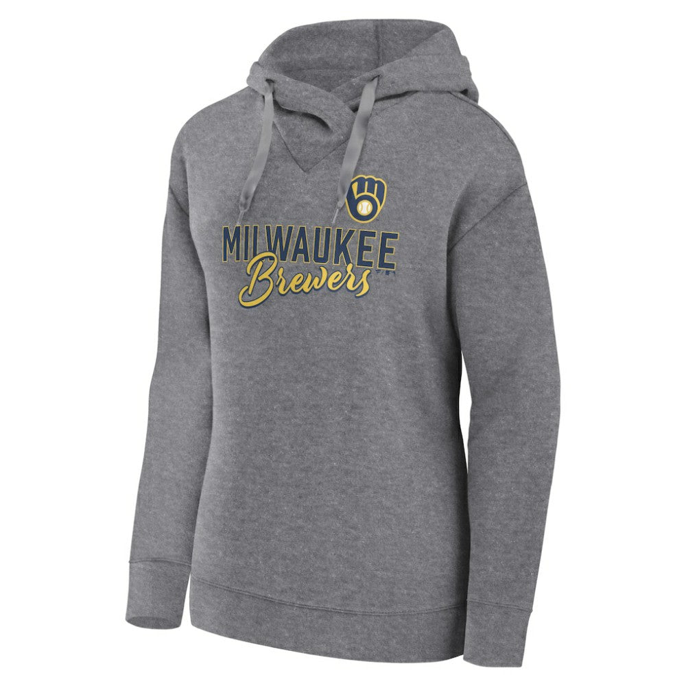 Milwaukee Brewers Fanatics Women's Script Favorite Lightweight Pullover Hoodie for sale