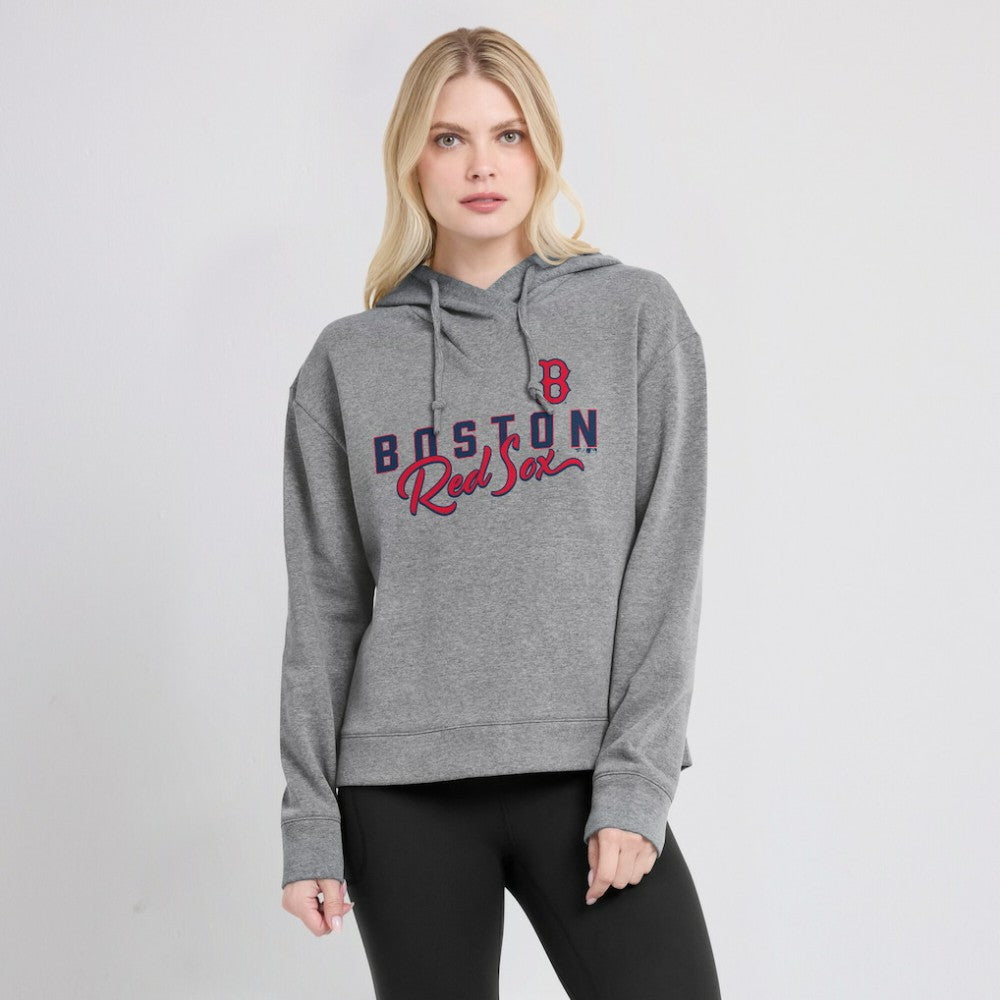 Boston Red Sox Fanatics Women's Script Favorite Lightweight Pullover Hoodie Discount