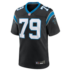 Ikem Ekwonu Carolina Panthers Game Jersey - Black - Nike