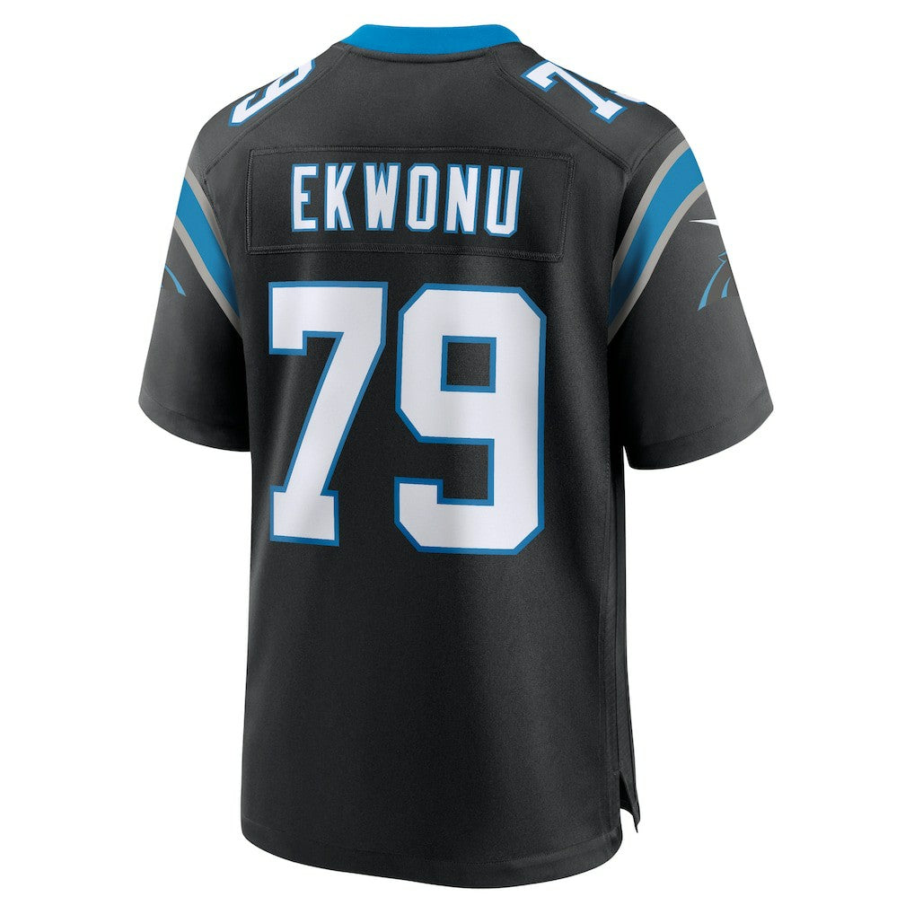Ikem Ekwonu Carolina Panthers Game Jersey - Black - Nike