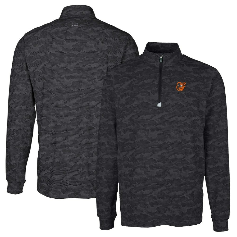 Baltimore Orioles Cutter & Buck Traverse Camo Print Stretch Quarter-Zip Pullover Top Near Me