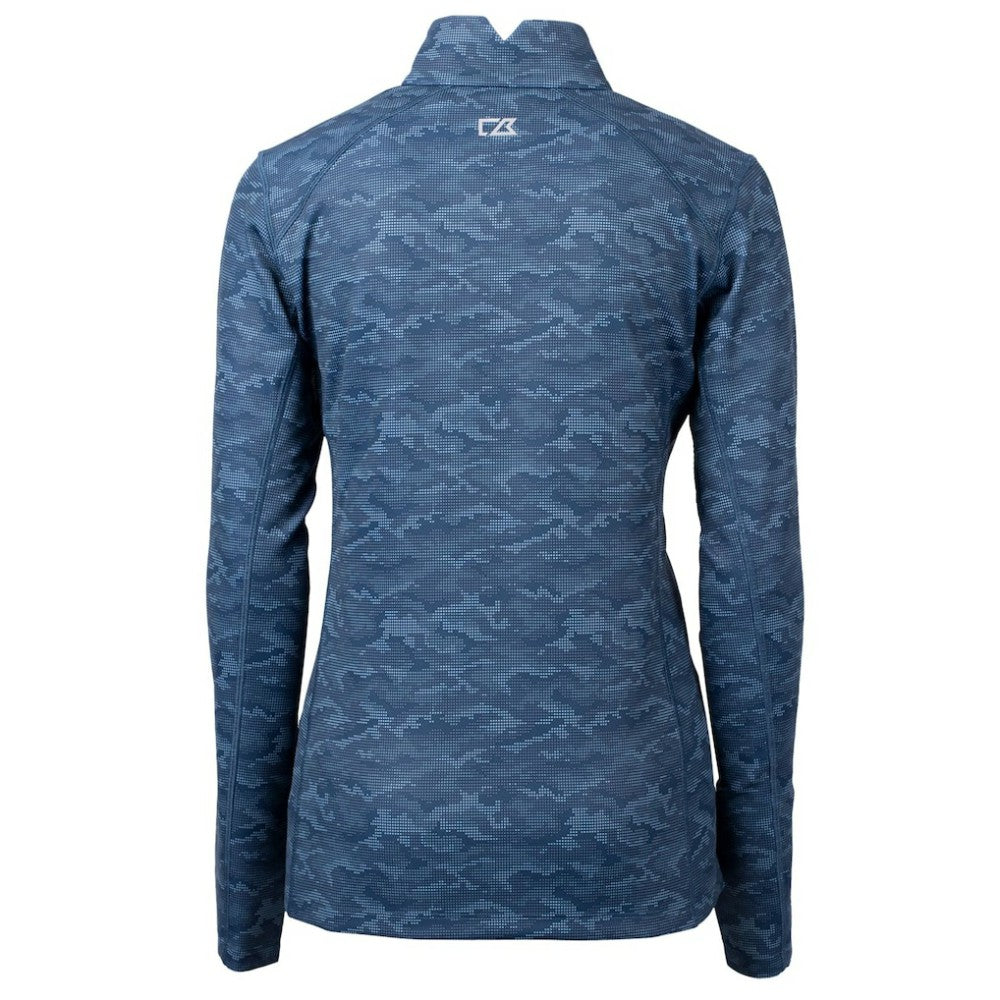 Houston Astros Cutter & Buck Women's Traverse Camo Print Stretch Quarter-Zip Pullover Top Discount