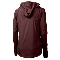 Washington Commanders Cutter & Buck Women's Adapt Eco Knit Hybrid Recycled Full-Zip Hoodie - Burgundy - NFL