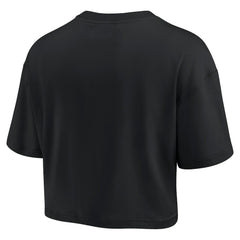 Kansas City Chiefs Women's Elements Super Soft Boxy Cropped T-Shirt - Black - Fanatics