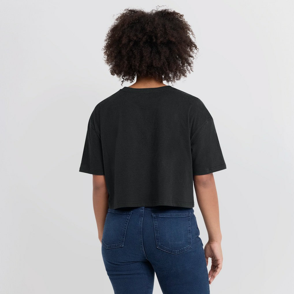 Cincinnati Bengals Women's Elements Super Soft Boxy Cropped T-Shirt - Black - Fanatics