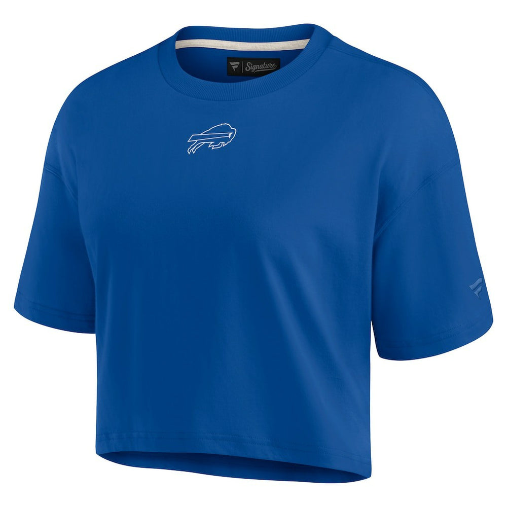 Buffalo Bills Women's Elements Super Soft Boxy Cropped T-Shirt - Royal - Fanatics