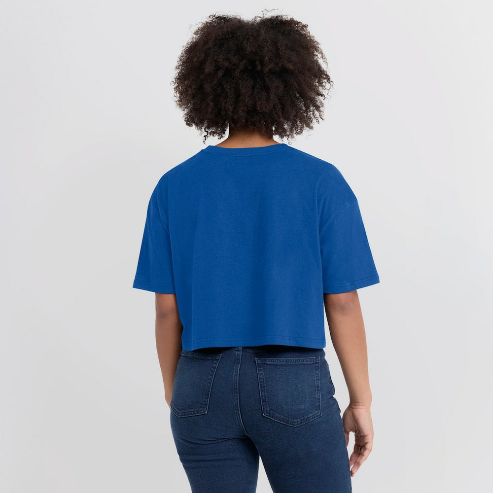Buffalo Bills Women's Elements Super Soft Boxy Cropped T-Shirt - Royal - Fanatics