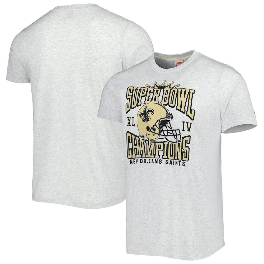 New Orleans Saints Homage Champs Hyper Local Tri-Blend T-Shirt - Ash - NFL