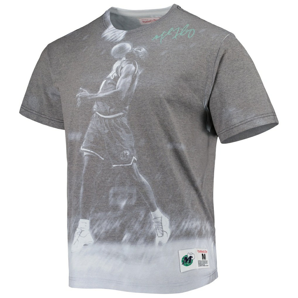 Mitchell & Ness Michael Finley Dallas Mavericks Above The Rim T-Shirt Heather Gray
