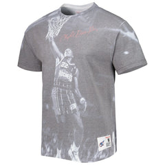 Mitchell & Ness Clyde Drexler Houston Rockets Above The Rim T-Shirt Heather Gray