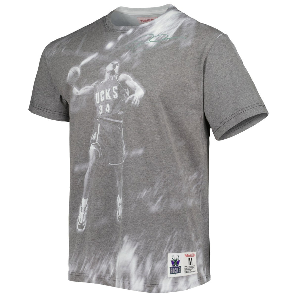 Mitchell & Ness Ray Allen Milwaukee Bucks Above The Rim T-Shirt Gray