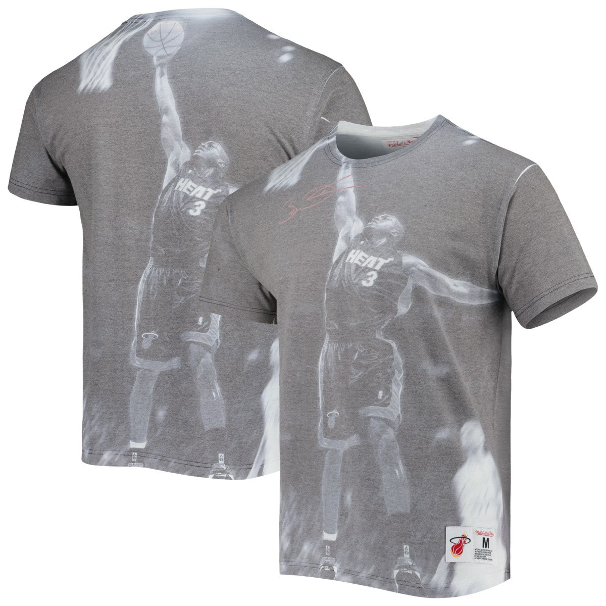 Mitchell & Ness Dwyane Wade Miami Heat Above The Rim T-Shirt Heather Gray