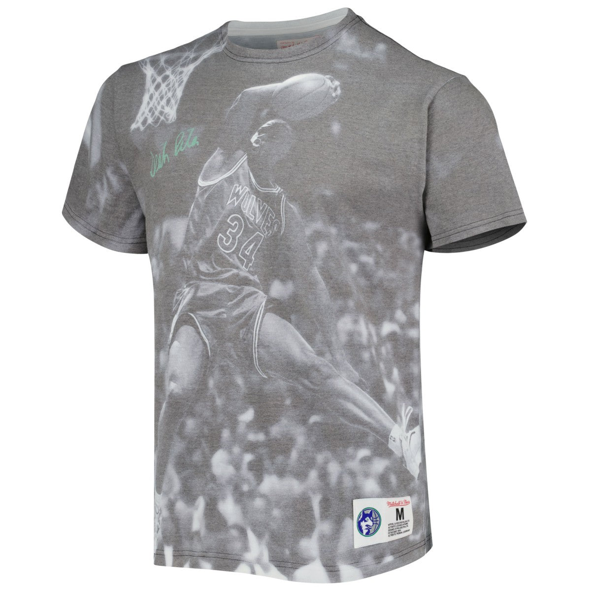 Mitchell & Ness Isaiah Rider Minnesota Timberwolves Above The Rim T-Shirt Gray