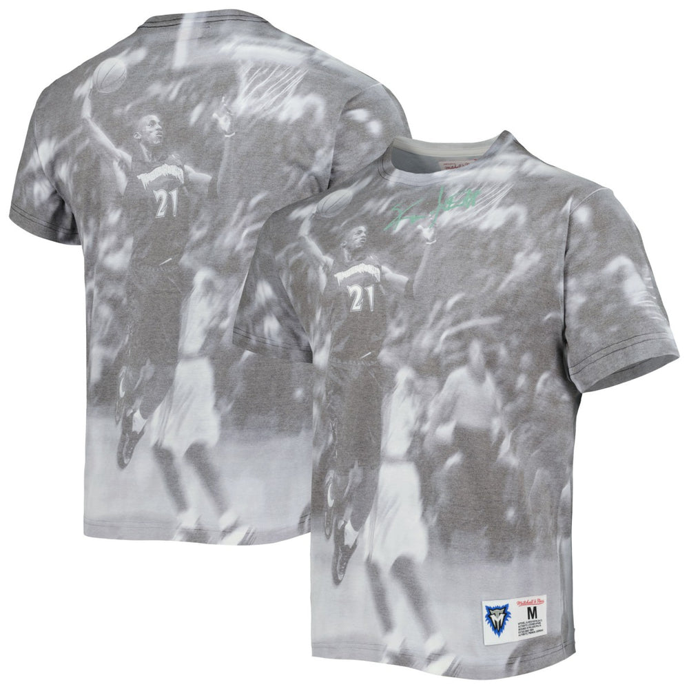 Mitchell & Ness Kevin Garnett Minnesota Timberwolves Above The Rim T-Shirt Heather Gray