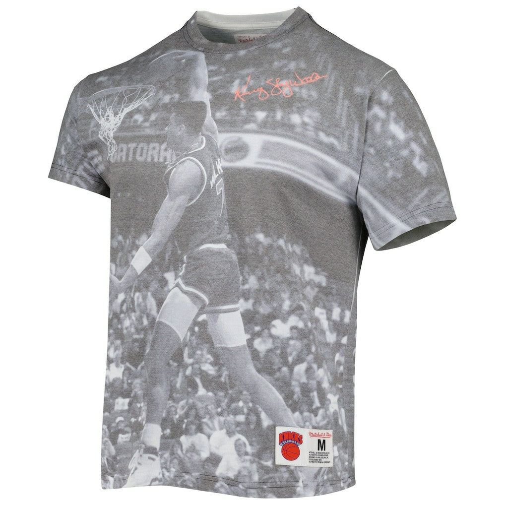 Mitchell & Ness Kenny Walker New York Knicks Above The Rim T-Shirt Heather Gray