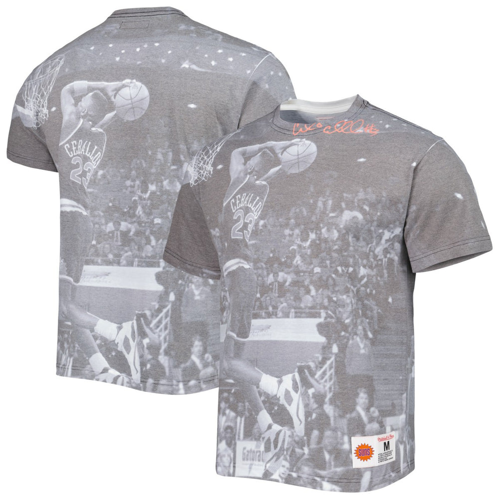 Mitchell & Ness Cedric Ceballos Phoenix Suns Above The Rim T-Shirt Heather Gray