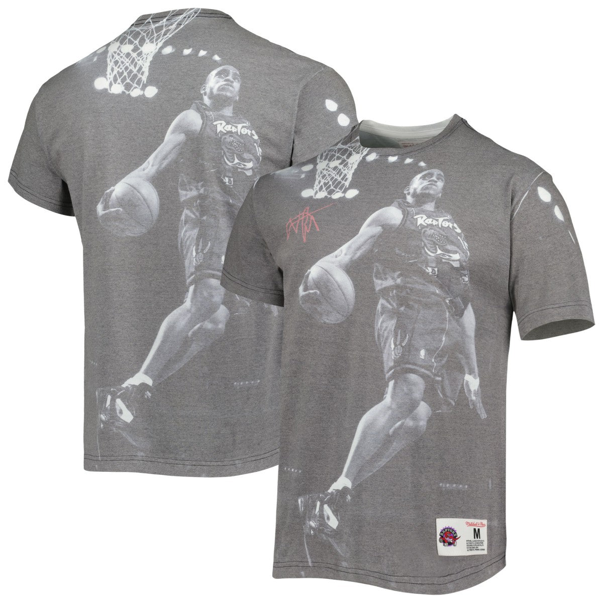 Mitchell & Ness Vince Carter Toronto Raptors Above The Rim T-Shirt Heather Gray