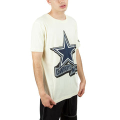 Dallas Cowboys New Era Chrome T-Shirt - Cream - NFL