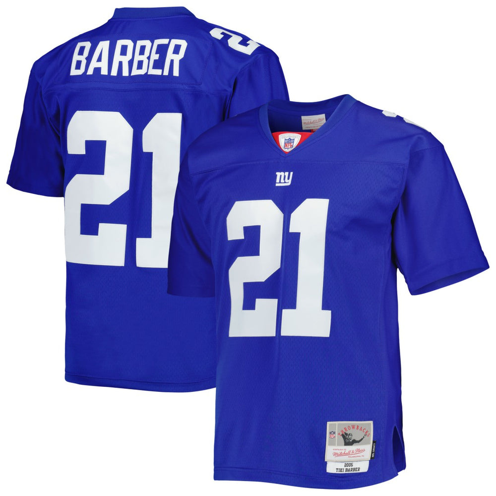 Tiki Barber New York Giants Legacy Replica Jersey - Royal - Mitchell & Ness