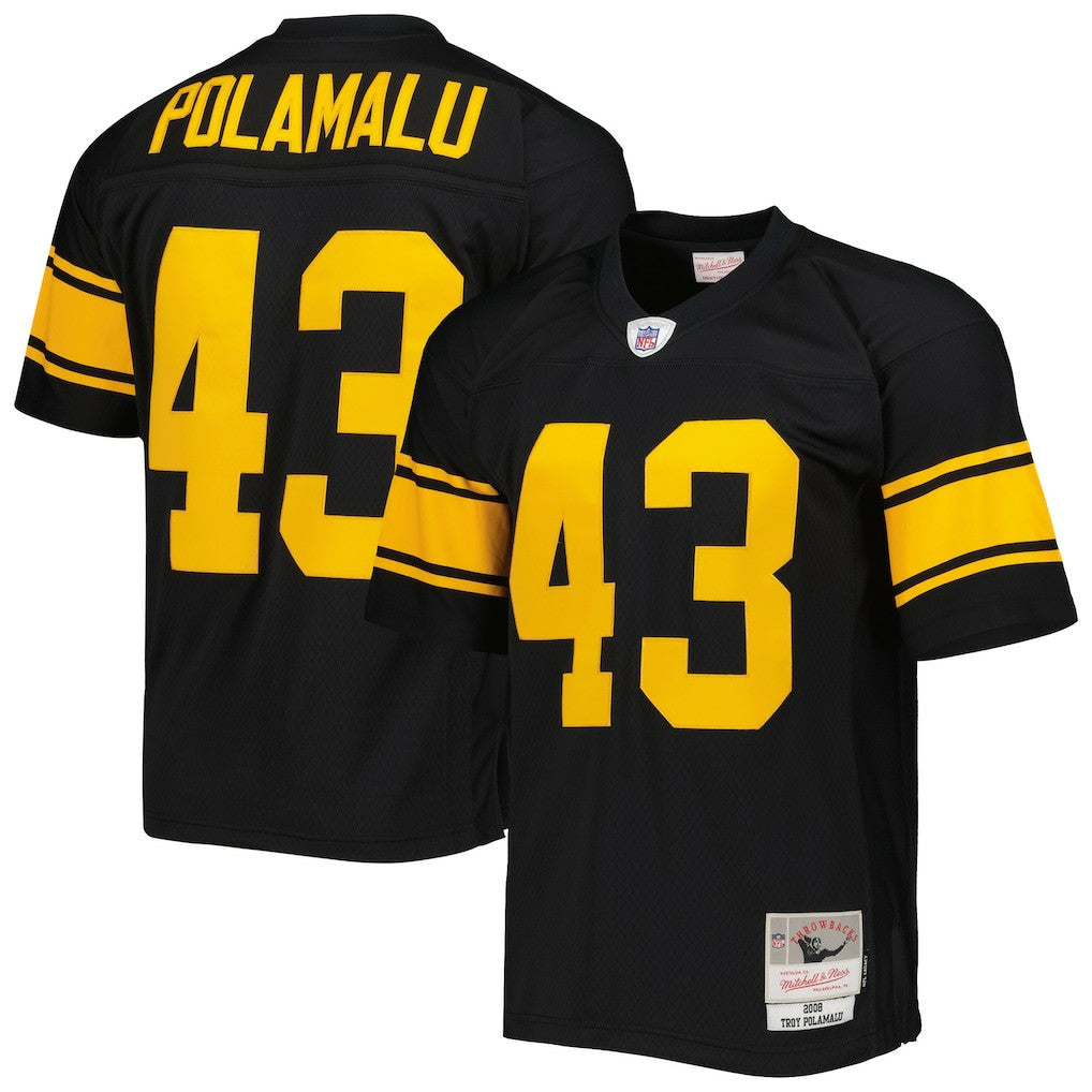 Troy Polamalu Pittsburgh Steelers Legacy Replica Jersey - Black - Mitchell & Ness