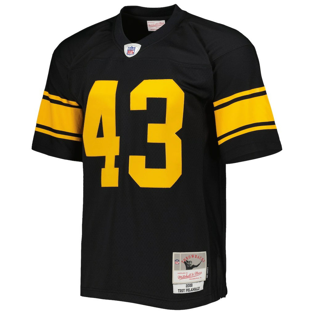 Troy Polamalu Pittsburgh Steelers Legacy Replica Jersey - Black - Mitchell & Ness
